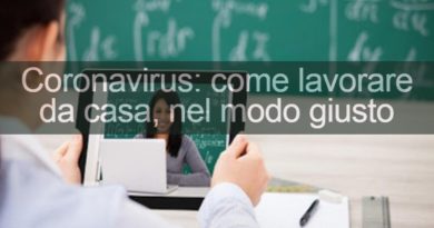 coronavirus: come lavorare da casa
