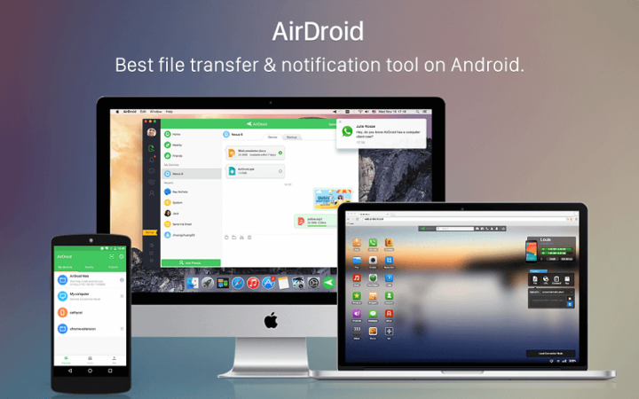 how to transfer files from pc to smartphone with airdroid