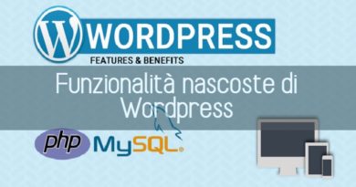 funzionalità nascoste di WordPress