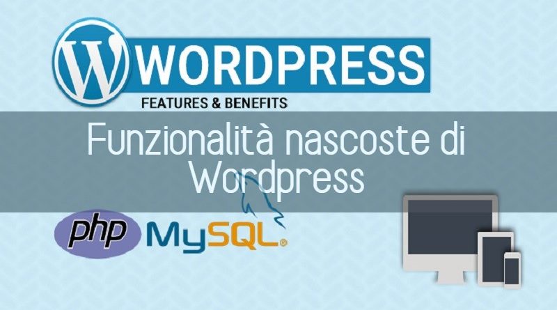 funzionalità nascoste di WordPress