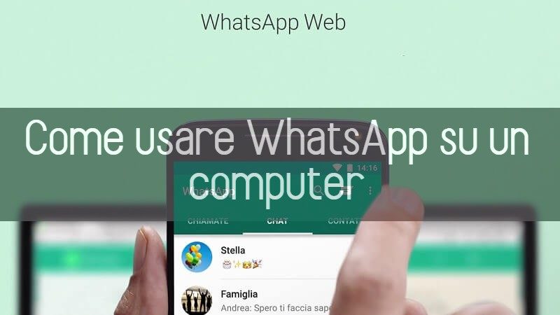 come usare whatsapp su pc