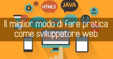 fare pratica come sviluppatore web