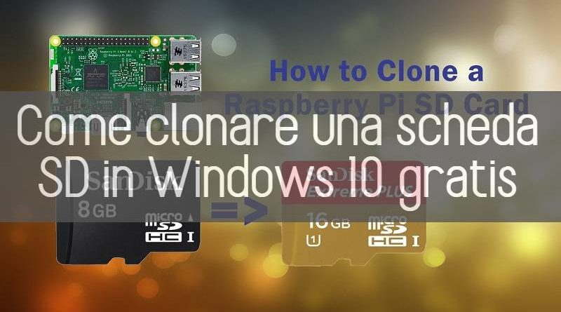 clonare una scheda sd