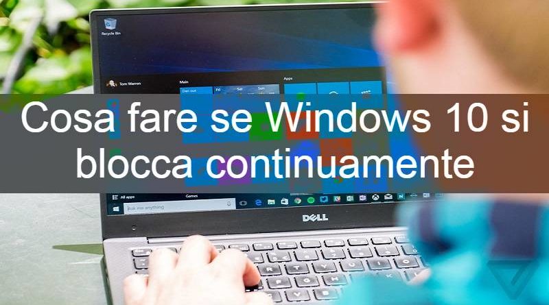 Windowssibloccacontinuamente