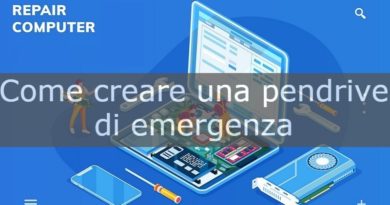 come creare una pendrive di emergenza
