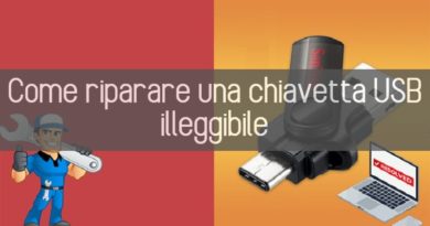 come riparare una chiavetta usb illeggibile