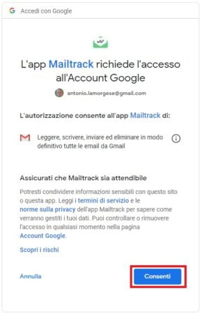 come tracciare una email