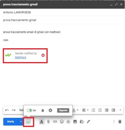 come tracciare una email