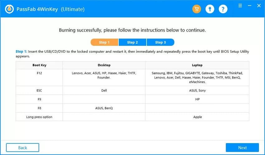 Top 5 des logiciels de réinitialisation de mot de passe Windows 10