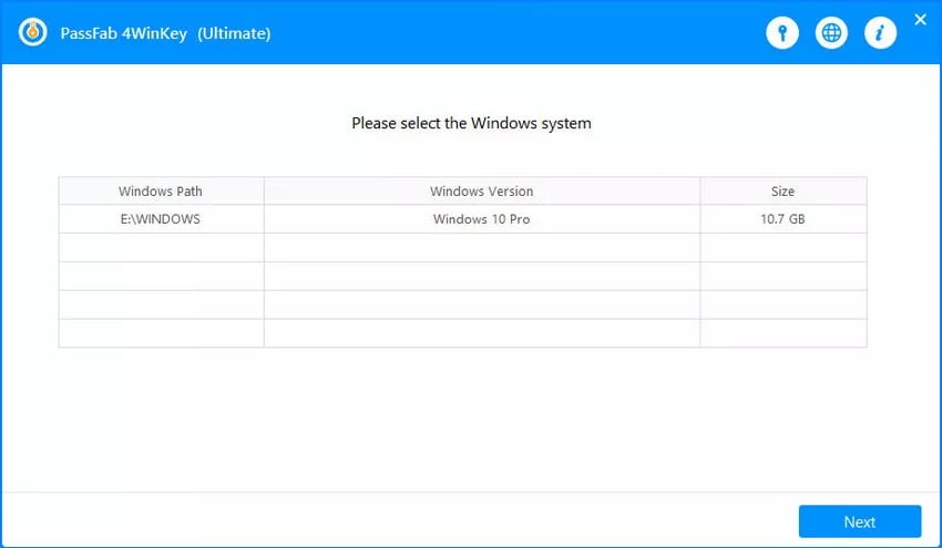 Herramienta para recuperar la contraseña de Windows 10