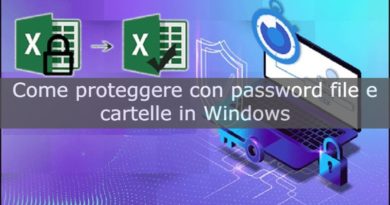 proteggere con password file e cartelle