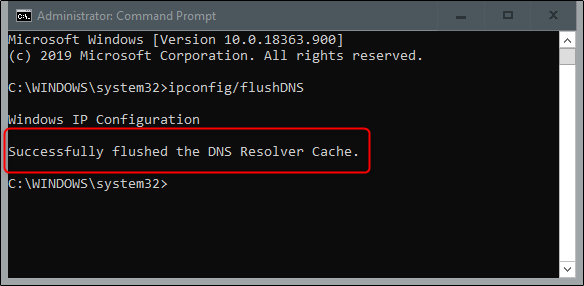 Flush DNS