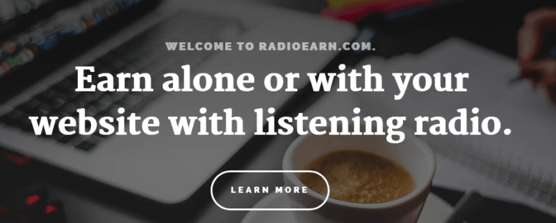 guadagnare soldi online con RadioEarn