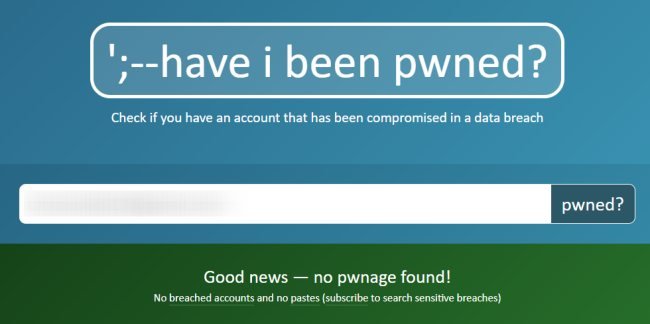 violazione della privacy con Have I Been Pwned