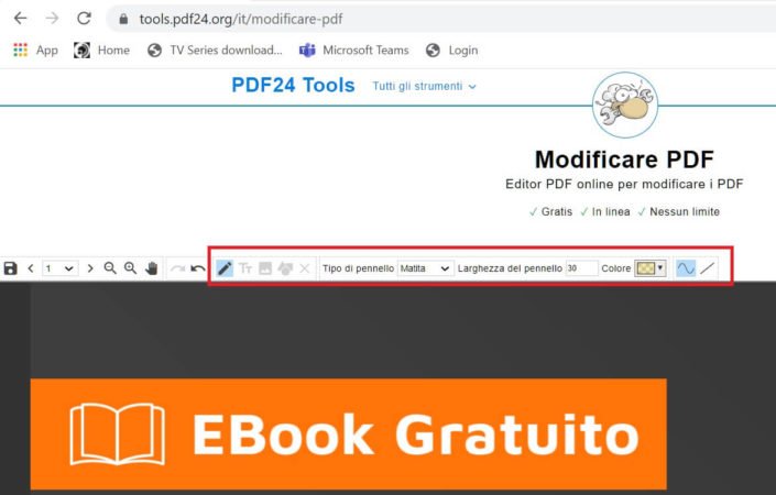 modificare pdf con pdf24