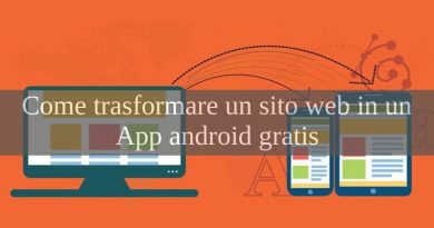 come convertire sito web in un app android
