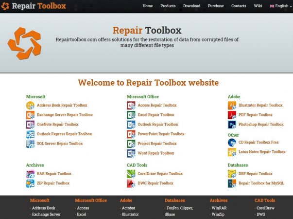 recuperare file danneggiati con Repait ToolBox