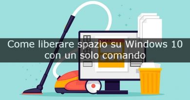liberare spazio su Windows 10