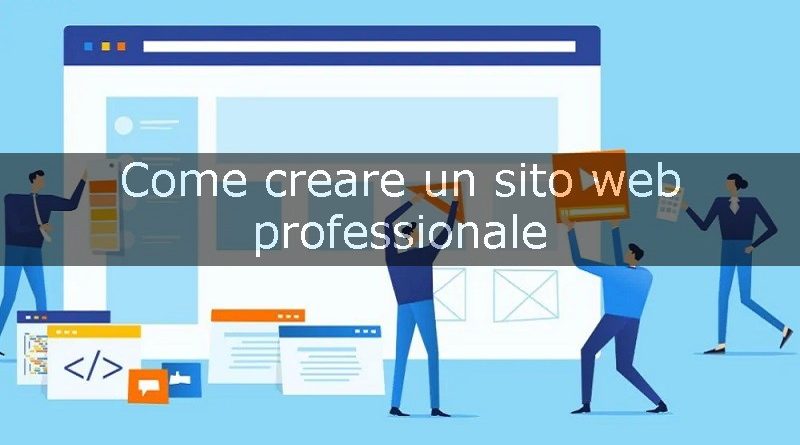 creare un sito web professionale