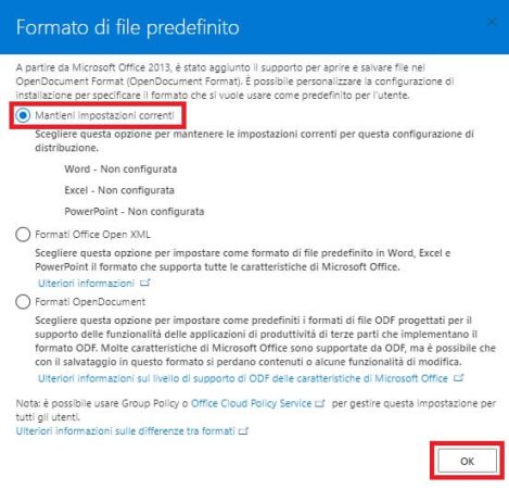 formato file di configurazione