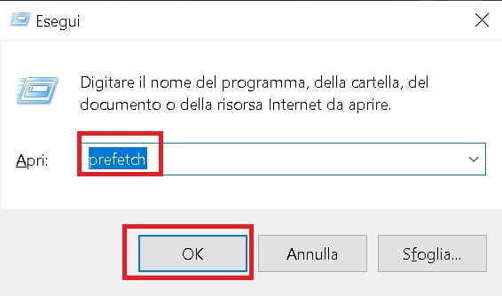 velocizzare windows 10 con il comando prefetch