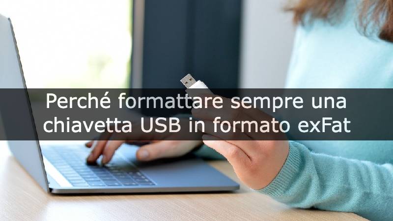 formattare una chiavetta usb