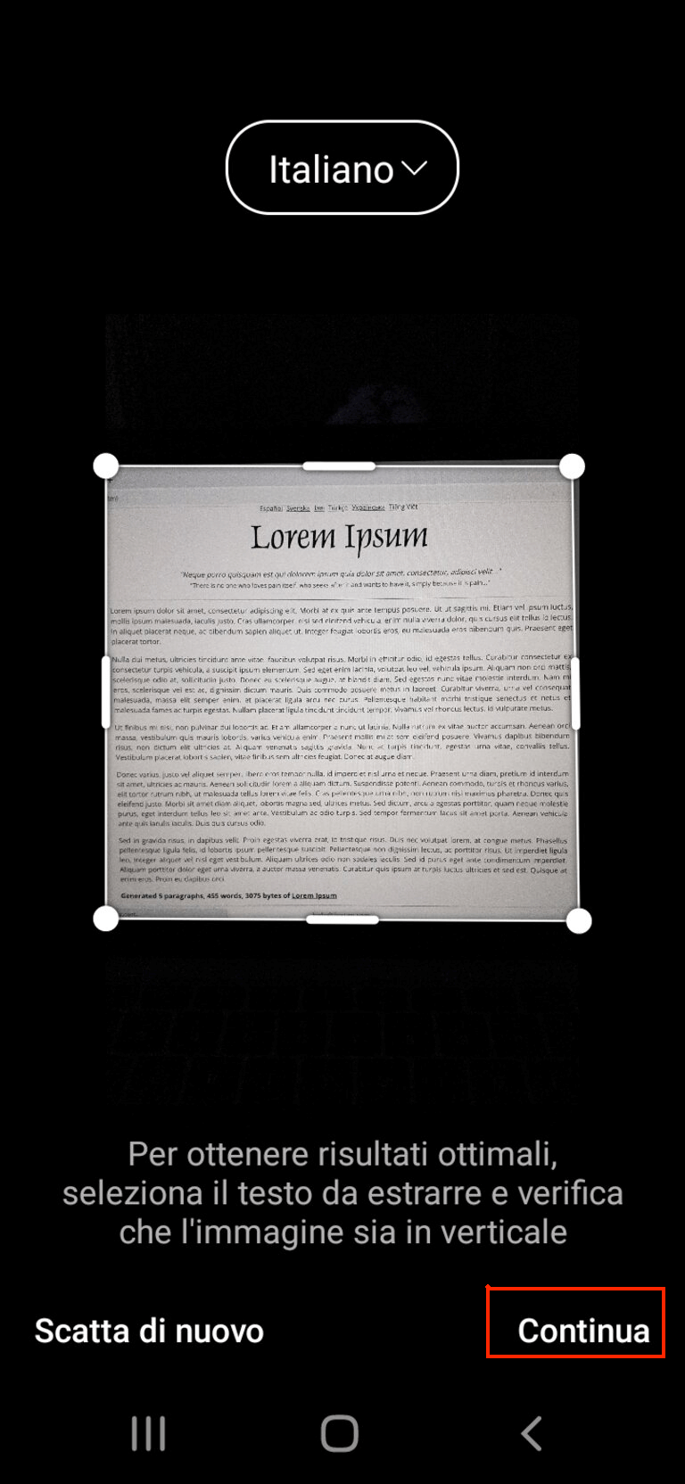 convertire immagini in word