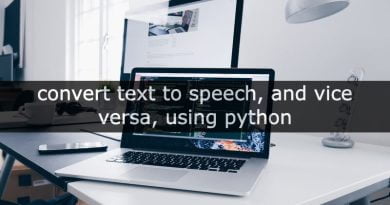 speech to text in python
