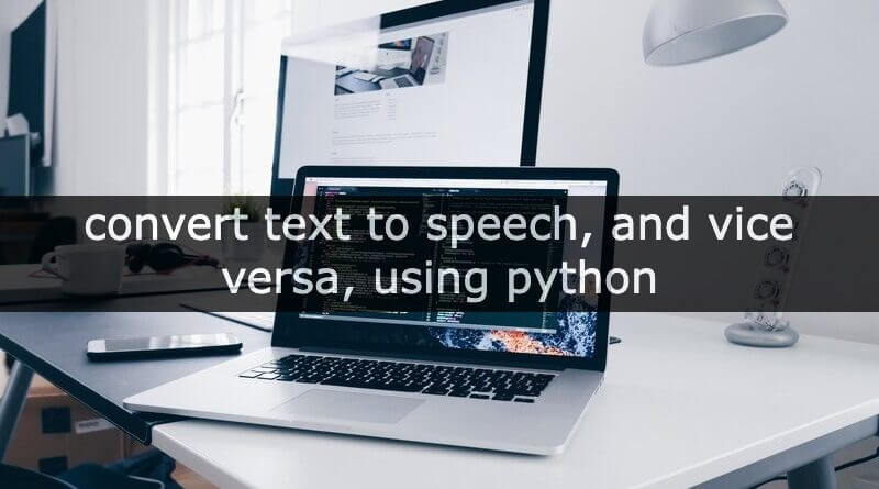 speech to text in python
