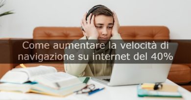 aumentare velocità internet
