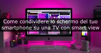 condividere lo schermo con smart view