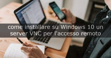 Come installare su windows 10 VNC