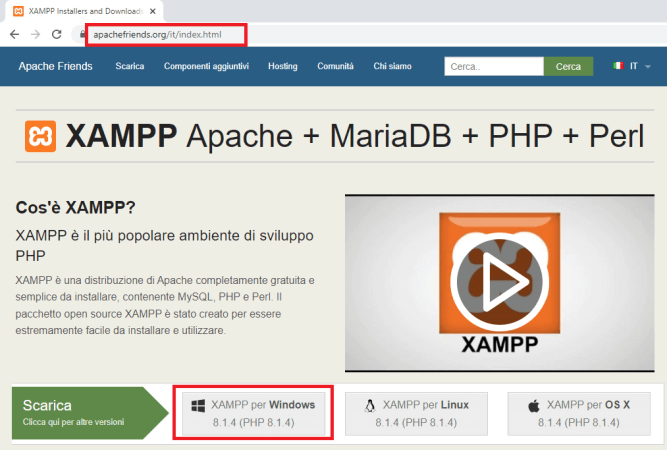 download xampp server