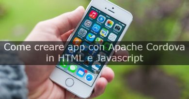 come creare app multipiattaforma con Apache Cordova