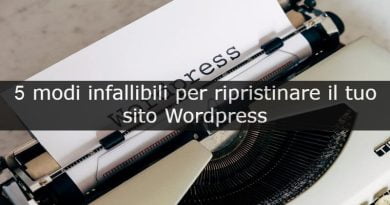 wordpress non funziona