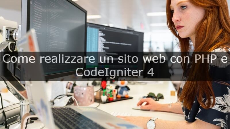 realizzare un sito web con PHP e CodeIgniter 4
