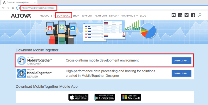 come creare app multipiattaforma con Altova Mobile Togheter