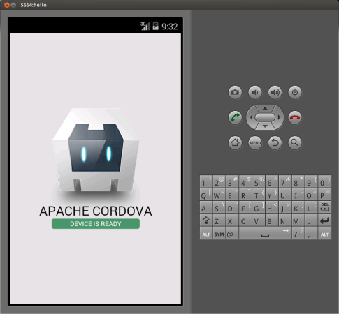 come creare app con apache cordova e l'elumatore integrato