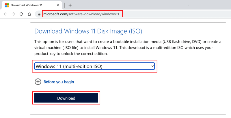Come scaricare la ISO di Windows 11 