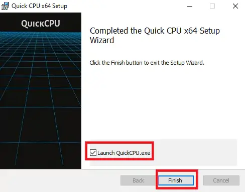 Installa ed esegui QuickCPU per velocizzare il computer