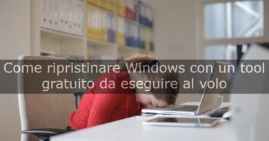 come ripristinare windows 10