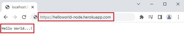 Déployer hello World sur Heroku