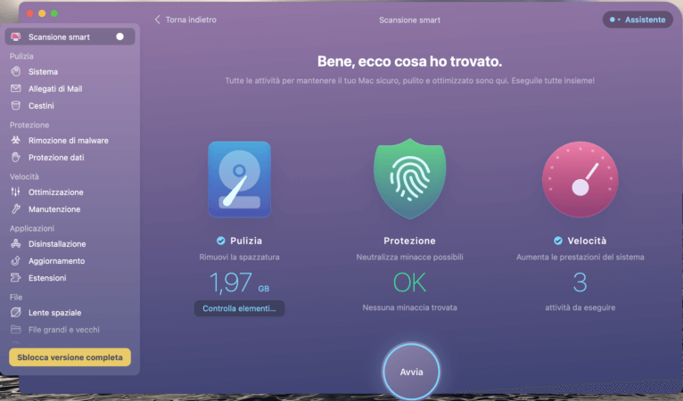 Pulire e ripristinare un MacBook con CleanMyMac X