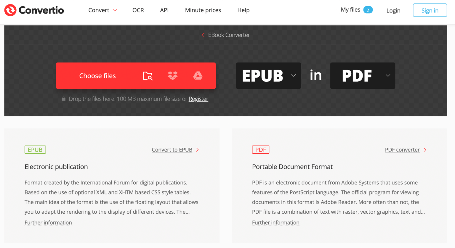 convert epub format to pdf