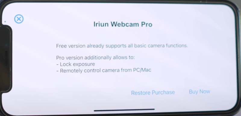 iriun app webcam Pro