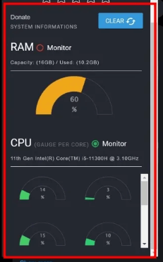 How to free up RAM with the extension