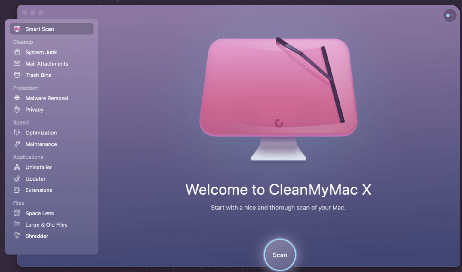 scanner le macbook avec CleanMyMac