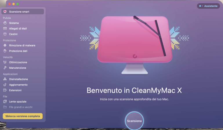 Scansionare un MacBook con CleanMyMac