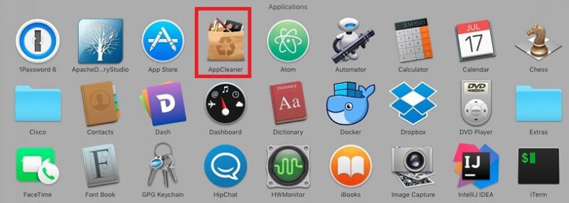AppCleaner in application folder