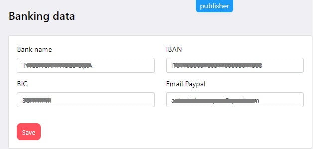 datos bancarios